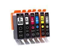 GSwReJ Compatible Ink Cartridge Set PGI-820XL CLi-821 For IP3680 IP4680 IP4760 MX868 MX876 MP545 MP558 MP568 MP628 MP638 Available In 1 2 3 4 Set Options(6COLOR 1SET)