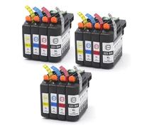 GSwReJ Compatible Ink Cartridge With Chip LC223 LC221 LC223 For MFC-J4420DW J4620DW J4625DW J480DW J680DW J880DW Printers Replacement(3Set 12PCS)