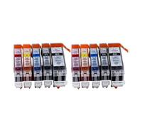 GSwReJ Compatible Ink Cartridges 1-20PK For IP4200 IP4300 IP4500 MP500 IP5200 MP530 MP600 MP610 MP800 PGI-5 CLI-8 PGI5 CLI8(10PK)
