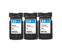 GSwReJ Compatible Ink Cartridges 560XL 561XL For Printers PG560 CL561 For Models TS5350 TS7450 TS5351 TS5352 TS5353 TS7451(2Pack BK 1Pack Color)