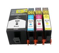 GSwReJ Compatible Ink Cartridges 920 XL 4PK For Officejet 6000 6500 Wireless 6500A 7000 7500 7500A Printers With Chip