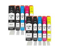 GSwReJ Compatible Ink Cartridges BCI-380XL BCI-381 Set For Printer Models 7530 TR8530 TS6130 TS6230 TS8130 TS8230 TR9530 Available In 1 2 3 Or 4 Pack(5COLOR 2SET)