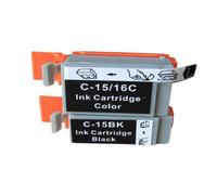 GSwReJ Compatible Ink Cartridges BCI15 BCI16 BCI-15 BCI-16 C-15/16 For Use With I70 I80 SELPHY DS700 DS810 IP90 Mini220(1BK AND 1COLOR)