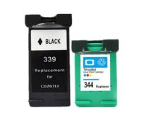 GSwReJ Compatible Ink Cartridges For 339 339XL 344 344XL Works With Printers 2575 2610 2710 8050 5740 5745 5940 6520 6540(1BK 1COLOR)