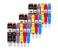 GSwReJ Compatible Ink Cartridges For 580 581 PGI-580 CLI-581 XXL For TS705 TR7550 TR8550 TS6150 TS6151 TS6250 TS6350 TS9550 TS9551C(18PK)