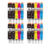 GSwReJ Compatible Ink Cartridges For 580 581 PGI-580 CLI-581 XXL For TS705 TR7550 TR8550 TS6150 TS6151 TS6250 TS6350 TS9550 TS9551C(20PK)