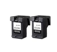 GSwReJ Compatible Ink Cartridges For 652 652XL For Deskjet 1115 1118 2135 2136 2138 3635 3636 3638 Printer(2PCS BLACK)