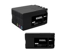 GSwReJ Compatible Ink Cartridges For 950XL 951XL For Officejet Pro 8100 8600 8610 8615 8620 8630 8640 8625 8660 8680 251dw 276dw(1SET(KCMY) 1K)