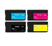 GSwReJ Compatible Ink Cartridges For 950XL 951XL For Officejet Pro 8100 8600 8610 8615 8620 8630 8640 8625 8660 8680 251dw 276dw(1SET(KCMY))
