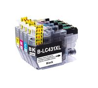 GSwReJ Compatible Ink Cartridges For DCP-J1050DW MFC-J1010DW DCP-J1140DW 431XL LC431XL LC431 In Oecania(One Set 4 Colors)