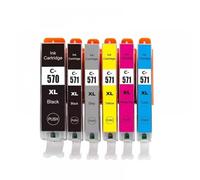 GSwReJ Compatible Ink Cartridges For MG5750 MG5751 MG5752 MG5753 MG6850 MG6851 MG6852 MG6853 PGI570 CLI571(6PCS)