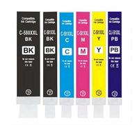 GSwReJ Compatible Ink Cartridges For PGI-580XXL CLI-581XXL Suitable For TS705 TS6150 TS6250 Printer 6 Pack