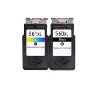 GSwReJ Compatible Ink Cartridges PG560 560XL 561XL For TS Series Printers(2Pack BK)