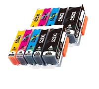 GSwReJ Compatible Ink Cartridges PGI-525 CLI-526 For Printers IP4850 MG5150 MG5250 MG6150 MG8150 MG5350 MG6250(10pcs)