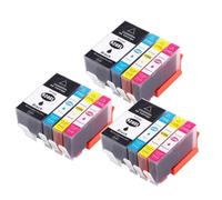 GSwReJ Compatible Ink Cartridges Set For 920 For Officejet 6000 6500 6500A 7000 7500 7500A Includes 4 Pieces With Chip(3BK 3C 3Y 3M)