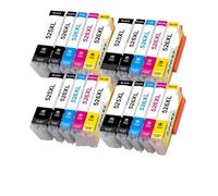 GSwReJ Compatible Ink Cartridges Set PGI-525 CLI-526 For Various Printers Including IP4850 IX6550 MG5150 MG5250 MG6150 MG8150 MX885(4set)