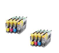 GSwReJ Compatible LC201 LC203 XL Ink Cartridge For MFC J460DW J480DW J485DW MFC J680DW MFC J880DW MFC J885DW J5520DW Printer(2 SET)