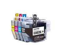 GSwReJ Compatible LC402XL Ink Cartridge For MFC-J5340DW MFC-J6540DW MFC-J6740DW MFC-J6940DW Printers Capacity Replacement(1 Set (4PCS))