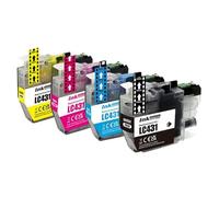 GSwReJ Compatible LC431 Ink Cartridge For Printers DCP-J1050DW DCP-J1140DW MFC-J1010DW Standard Capacity(1 Set (4PCS))