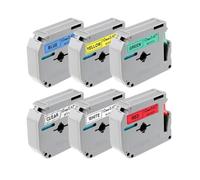 GSwReJ Compatible MK231 12mm Label Tape For Label Makers PT60 PT70 PT80 MK131 MK631 M Tape(Black on Red)