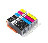 GSwReJ Compatible PGI-550 CLI-551 Ink Cartridge For Various Inkjet Printers Including MG5450 MG5550 MG5650 MG6450 MG6650 Ip7250 MX925 MX725 IX6850(1 Set (5 pcs))