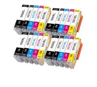 GSwReJ Compatible PGI 550 CLI 551 Ink Cartridge For Various Printers Including IP7250 MG5450 MG5550 MG6450 MG5650 MG6650 IX6850 MX925 PGI-550 PGI550 XL(4set)