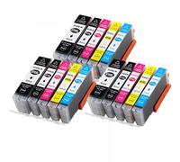 GSwReJ Compatible PGI-570XL CLI-571 Ink Cartridge For MG5750 MG5751 MG5752 MG5753 MG6850 Printer(3 SET 15PCS)