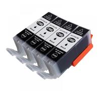 GSwReJ Compatible PGI-570XL CLI-571 Ink Cartridge For MG5750 MG5751 MG5752 MG5753 MG6850 Printer(4 Black)