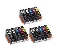 GSwReJ Compatible PGI320 PGI321 BCI320 Ink Cartridge For MP540 MP550 MP560 IP3600 IP4600 IP4700 MX860 MX870 Printers(3 Sets(15 pcs))