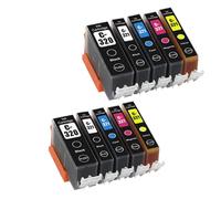 GSwReJ Compatible PGI320 PGI321 BCI320 Ink Cartridge For MP540 MP550 MP560 IP3600 IP4600 IP4700 MX860 MX870 Printers(2 Sets(10 pcs))