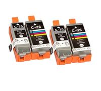 GSwReJ Compatible PGI35 CLI36 Ink Cartridges For IP100 IP100B 260 320(2set 4PK)