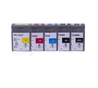 GSwReJ Compatible Pigment Ink Cartridge PFI-102 For IPF 700 500 600 510 610 710 Printers(MBK)