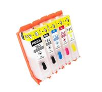 GSwReJ Compatible Refillable Ink Cartridge PGI-780 CLI-781 For TS707 TR8570 TS8170 TS8270 TS9170 Printers(One Set 5 Colors)