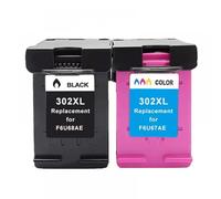 GSwReJ Compatible Refilled Ink Cartridge 302XL For Deskjet 1110 1111 1112 2130 2131 Printers(1 SET)