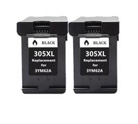 GSwReJ Compatible Refilled Ink Cartridge For 305XL Replacement For DeskJet 2710 2720 4110 4120 4130 And 6010 6020 6030 6420(2Pack BK)