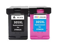 GSwReJ Compatible Refilled Ink Cartridge For 305XL Replacement For DeskJet 2710 2720 4110 4120 4130 And 6010 6020 6030 6420(1 BK 1 Color)