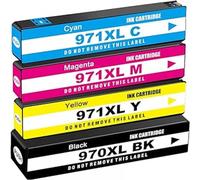 GSwReJ Compatible Replacement Ink Cartridge Combo Pack For 970 971 XL 970XL 971XL For Officejet Pro X451dn X451dw X476dn MFP X476dw