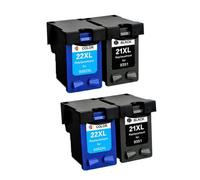 GSwReJ Compatible Replacement Ink Cartridge For 21 Black For Deskjet F2100 F2200 F2280 F300 F4100 F4180 21XL 22 22XL(2SET)
