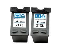 GSwReJ Compatible Replacement Ink Cartridge For 21XL 22XL Deskjet F2180 F2280 F4180 F2200 F380 Printers(2Pcs black)