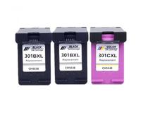 GSwReJ Compatible Replacement Ink Cartridge For 301 XL For DeskJet 1010 1050 1510 2050 2150 2540 3050 3150 Printers(2BK 1COLOR)