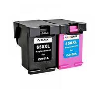 GSwReJ Compatible Replacement Ink Cartridge For 650 XL Deskjet Printers 1015 1515 2515 2545 2645 3515 3545 4515 4645(1SET)