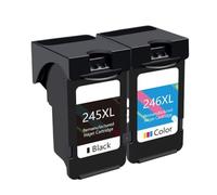 GSwReJ Compatible Replacement Ink Cartridges For PG 245 246 XL For Various Printers Including IP2820 MX492 490 MG2420 2520 2920 TS202 302 3120(2Pcs)