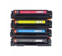 GSwReJ Compatible Toner Cartridge 4 Color For 203A CF540A CF541A CF542A CF543A For Pro M254nw M254dw MFP M281fdw M280nw(4PCS BK C M Y)