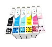 GSwReJ Einkshop T0821 T0821N Compatible Ink Cartridge For R270 R390 TX650 T50 T59 RX590 TX610 TX720 TX700 TX800 RX610 Printers