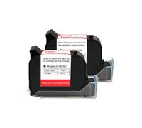 GSwReJ Handheld Ink Cartridge For 12.7mm Thermal Inkjet Printer 1-10PCS Fast Dry Eco Solvent 600DPI Black Ink Compatible With Various Models(2PCS)