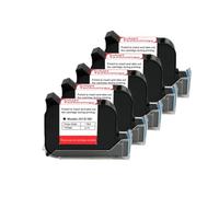GSwReJ Handheld Ink Cartridge For 12.7mm Thermal Inkjet Printer 1-10PCS Fast Dry Eco Solvent 600DPI Black Ink Compatible With Various Models(5PCS)