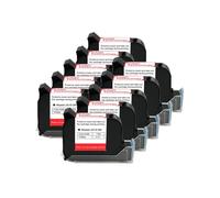 GSwReJ Handheld Ink Cartridge For 12.7mm Thermal Inkjet Printer 1-10PCS Fast Dry Eco Solvent 600DPI Black Ink Compatible With Various Models(10PCS)