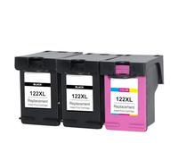 GSwReJ KMCYinks 122XL Ink Cartridge Compatible With 122 For Deskjet 1000 1050 1510 2000 2050 2540 3000 3050 1050A 2050A 3050A(2BK1C)