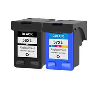GSwReJ KMCYinks 56XL 57XL Printer Cartridge Compatible With Various Printers Including Deskjet 450 450ci F4180 5150 9650(1BK1C)