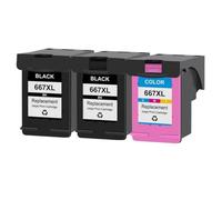 GSwReJ KMCYinks 667XL Compatible Ink Cartridge For Deskjet Plus Ink Advantage Models 6075 6475 6476 1275 2374 2375 2376 2775(2BK1C)